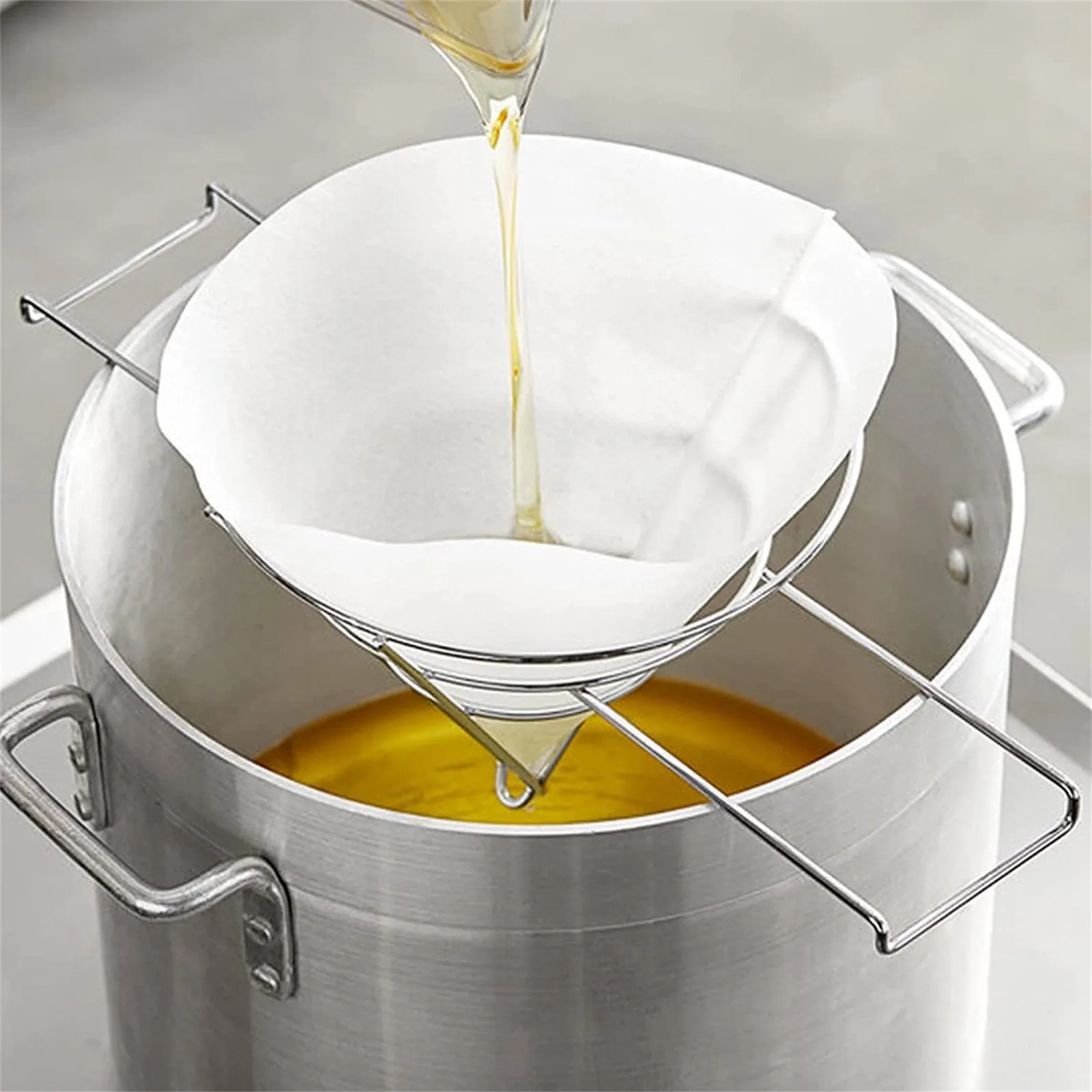 40pcs Coffee Filter Paper Maple Syrup Filter Set Oil Filters Non-Woven Filter Cones Filter Kitchen Restaurants Cafes Paper Bag