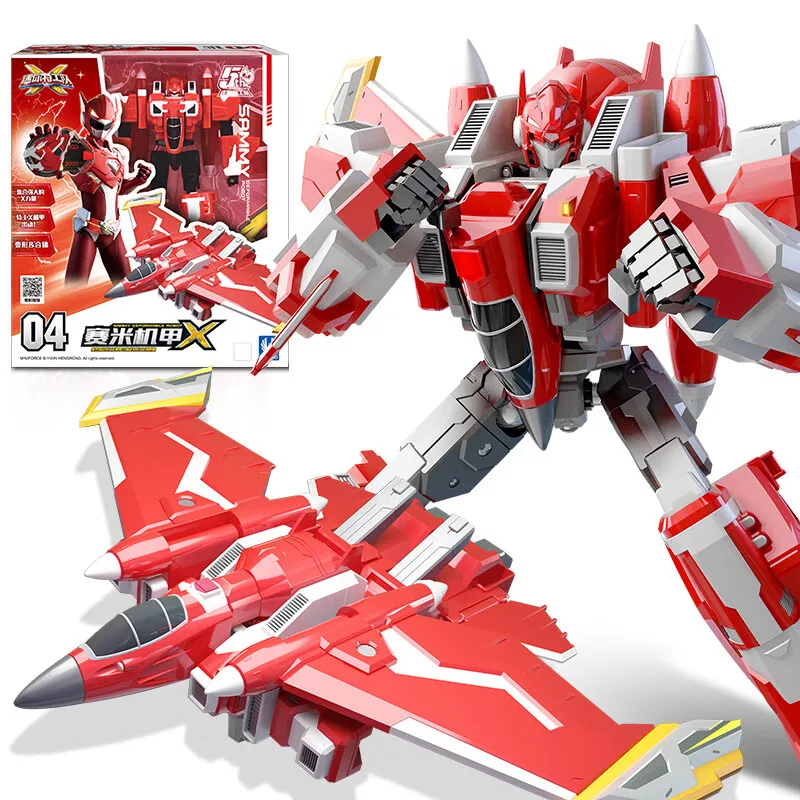 

ABS Mini Force Deformation Robot to Car Toys Action Figures Mini Force X Simulation Car Airplane Mini Agent Toy