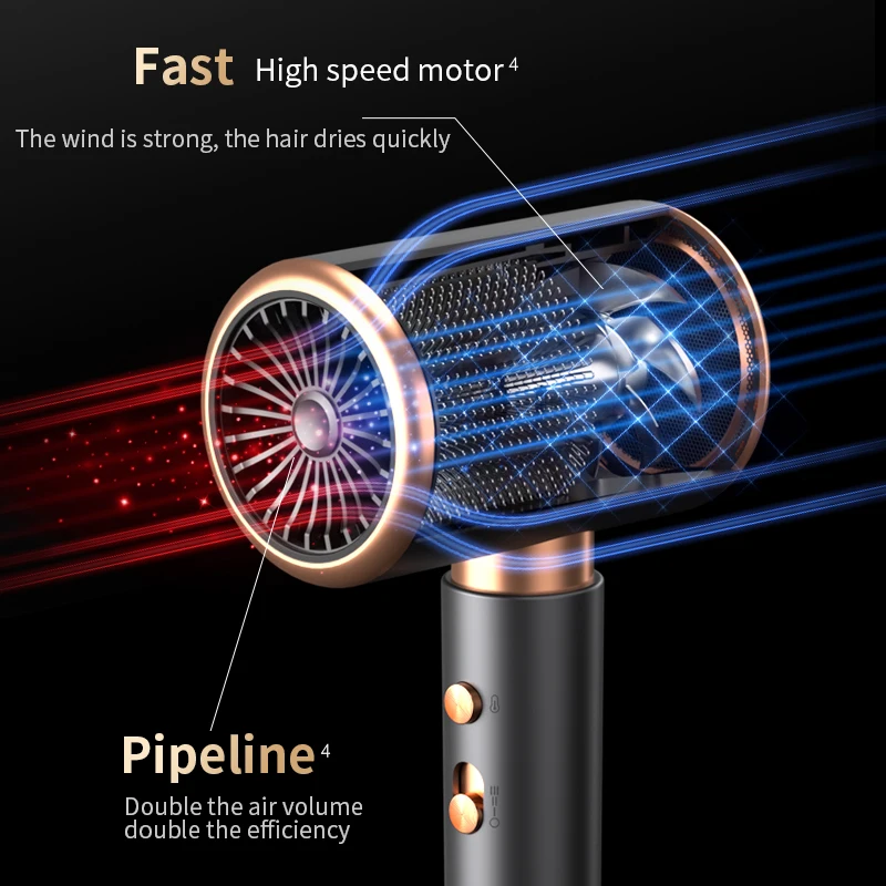 New hair salon hair dryer for home use with negative ions for hair care, strong wind power, no hair damage in barbershops