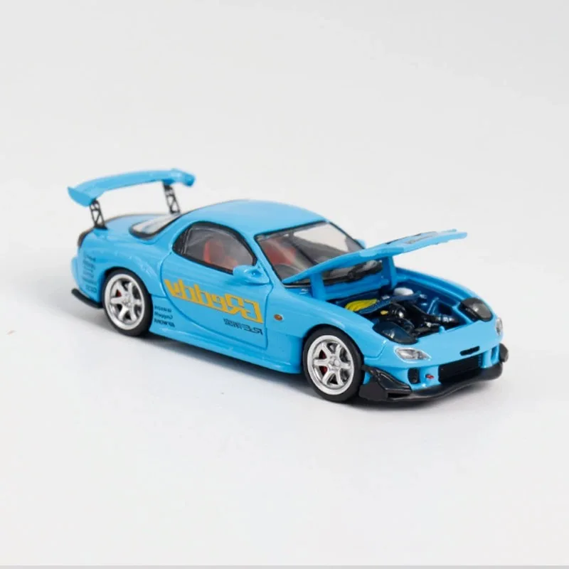 

BSC 1:64 Mazda RX7 Rain Palace FD3S Open cover version simulation alloy car model decoration collection