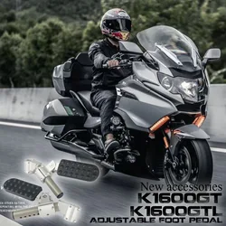 Motorcycle Adjustable Folding Foot Pegs Rest Pedal Set Footpeg Footrest Kit For BMW K1600GTL K1600GT K 1600 GT GTL 2010-2016