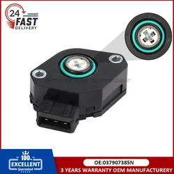 OEM 037907385N 907067001 TPS Sensor de posición del acelerador, compatible con Audi 80 B4 91-95 2.0L para Volkswagen VW Cabrio Golf Jetta Passt 2,0