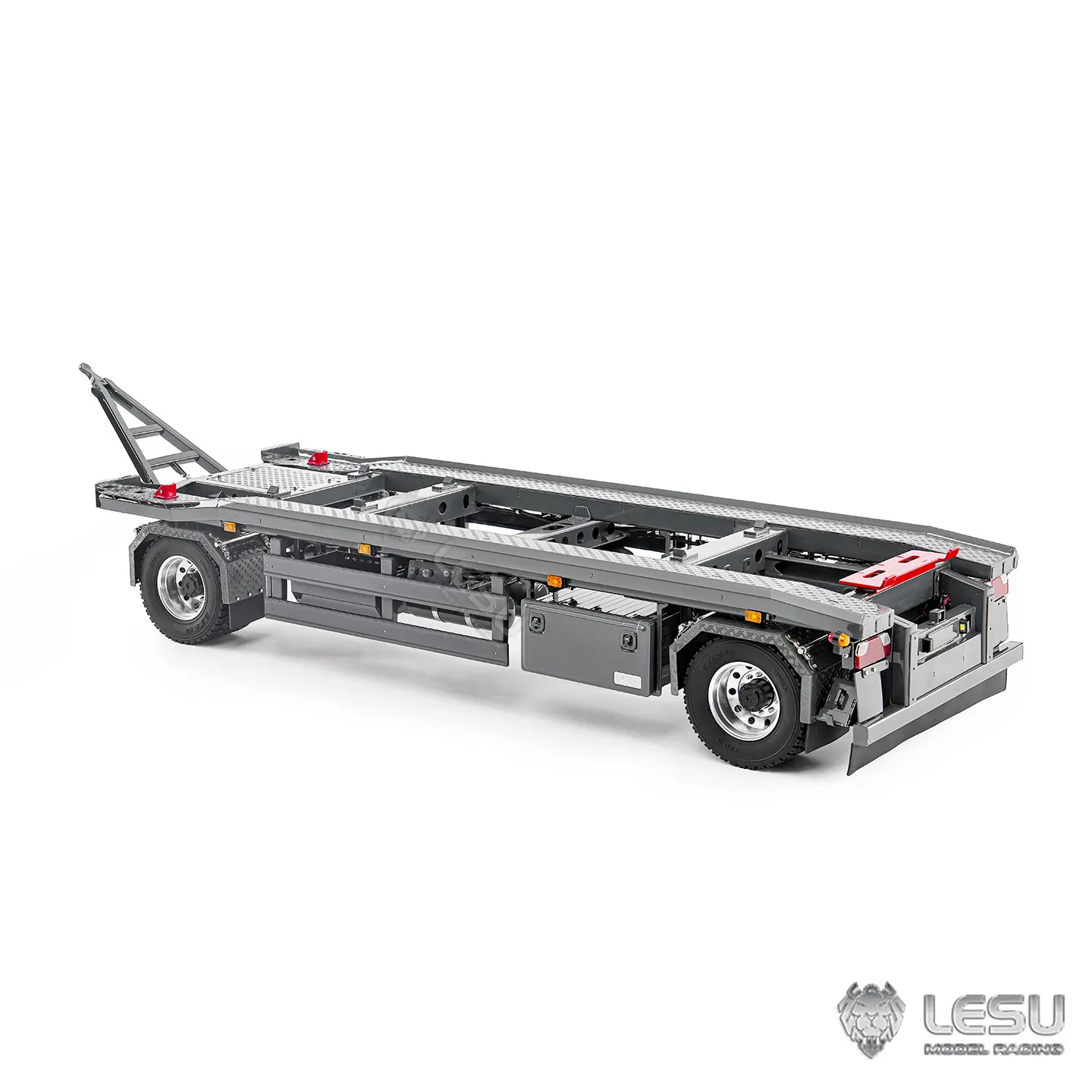 LESU RC Model Roll-on/Roll-off Full Trailer LS-A0065 With Lighting 1/14 Tipper Dump Truck DIY Parts Accessories
