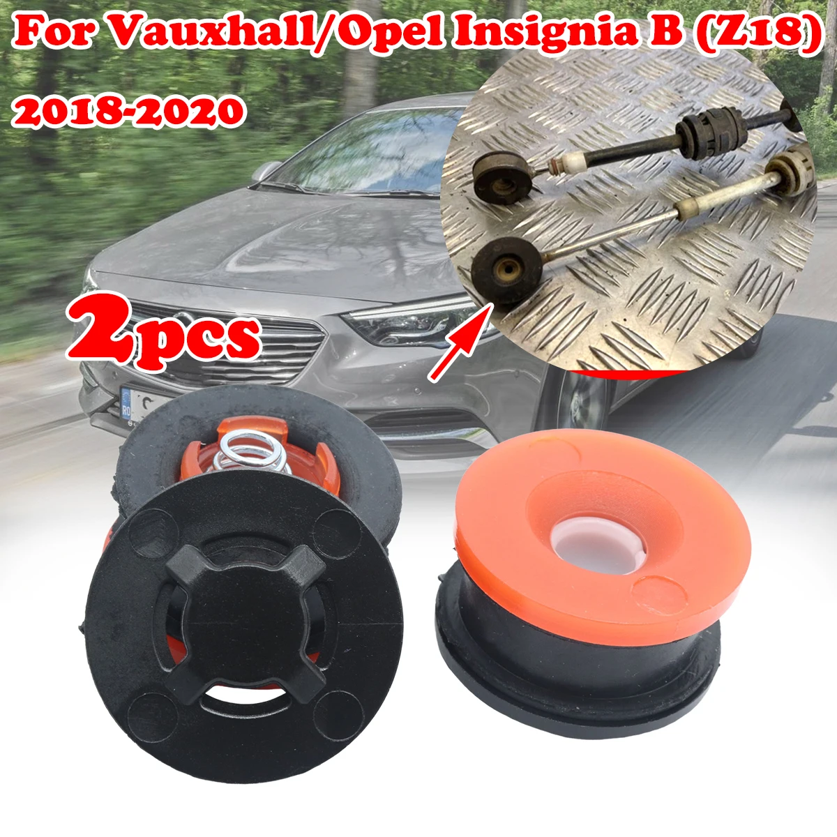 

2set Gear Shift Cable Linkage End Rod Bushing Adapter Gromme Manual Transmission For Vauxhall/Opel Insignia B (Z18) 2018-2020