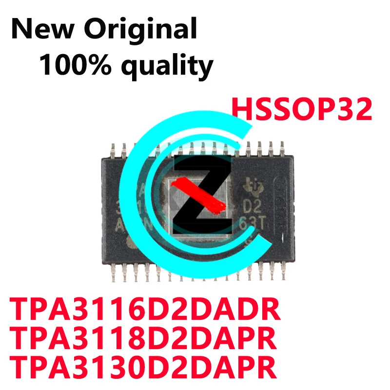 5·PCS TPA3116 TPA3116D2DADR TPA3118 TPA3118D2DAPR TPA3130 TPA3130D2DAPR HTSSOP32 Audio power amplifier chip In Stock