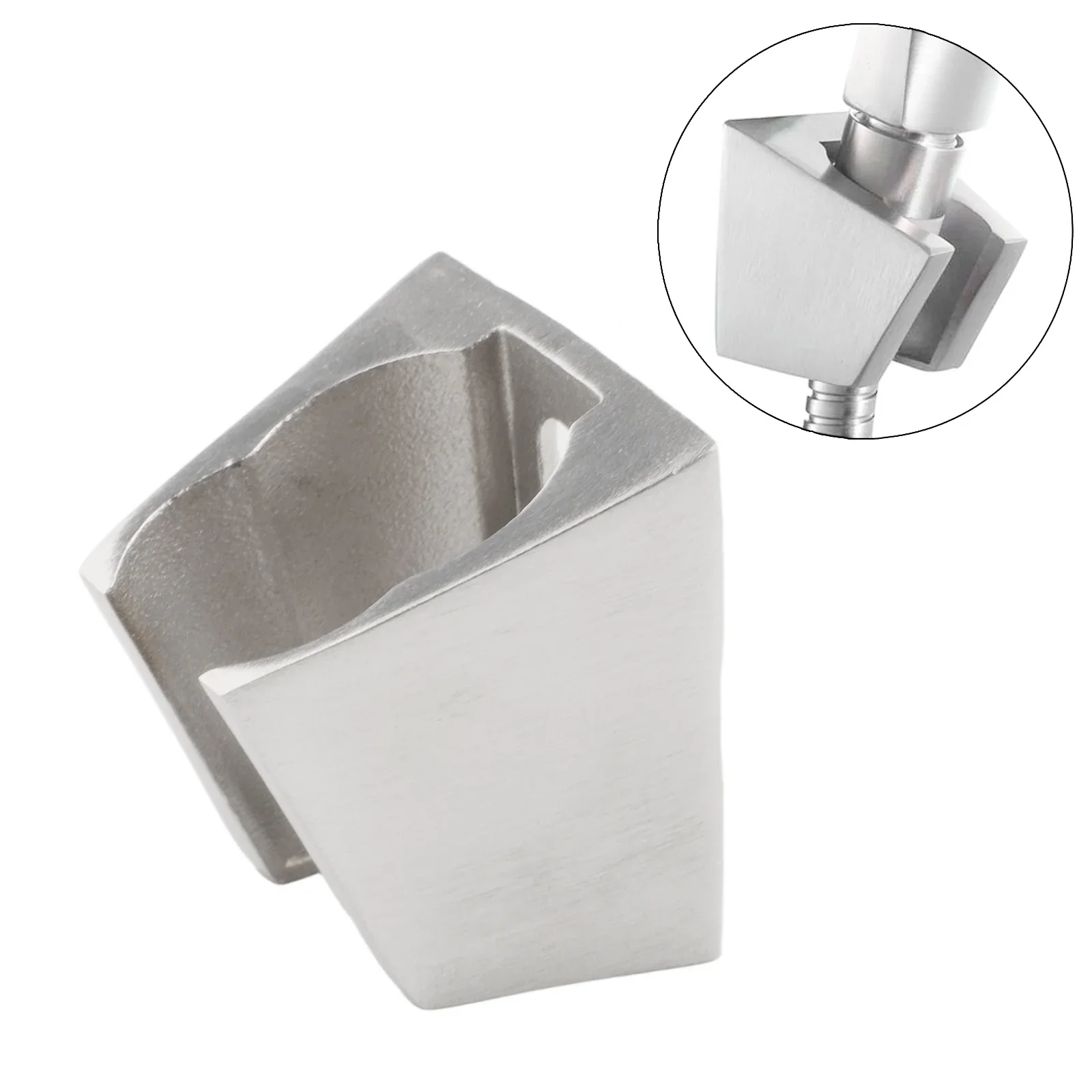 Stainless Steel 304 Hand Shower Bracket with Secure Fixed Base and Adjustable Angle for Bathroom Shower Setups