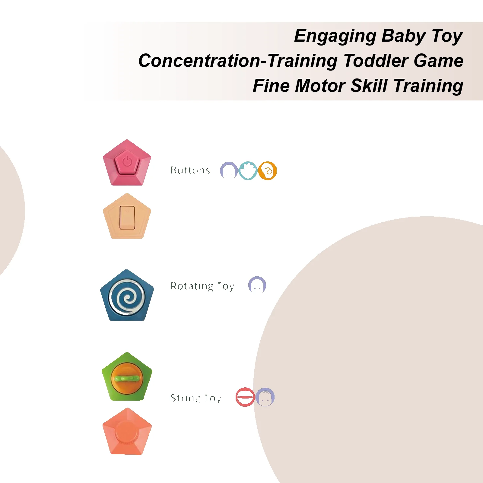 

Детский кубик активности, занятой кубиком, сенсорные игрушки для малышей, развивающие игрушки, непоседа для путешествий, дошкольного ресторана, домашней школы, церкви