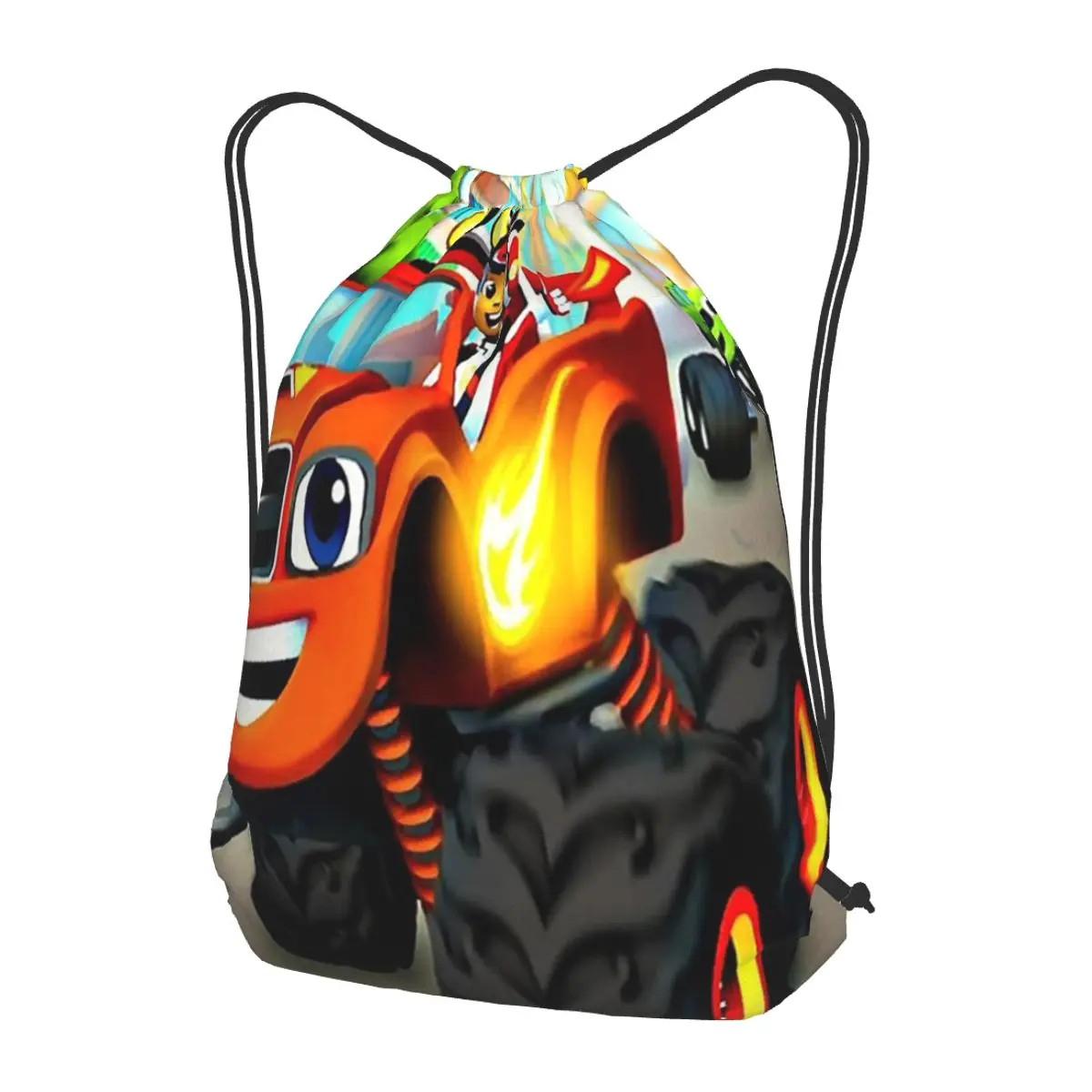 Blaze And The Monster Machines Backpacks Fashion Drawstring Bundle Pocket Sports Bag Book Bags for Travel Students