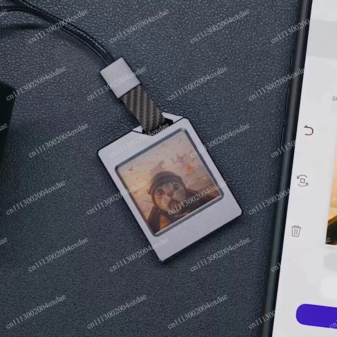 Personalized DIY Ink Screen Keychain, Passive NFC Electronic Tag & Anti-Lost Luggage Pendant, stylish portable daily accessory