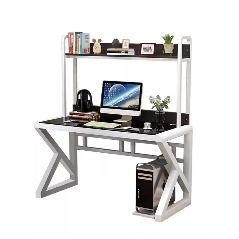 Mesa De Aprendizagem Simples Para Quarto, Mesa De Computador, Combinação De Rack De Mesa, Mesa Integrada