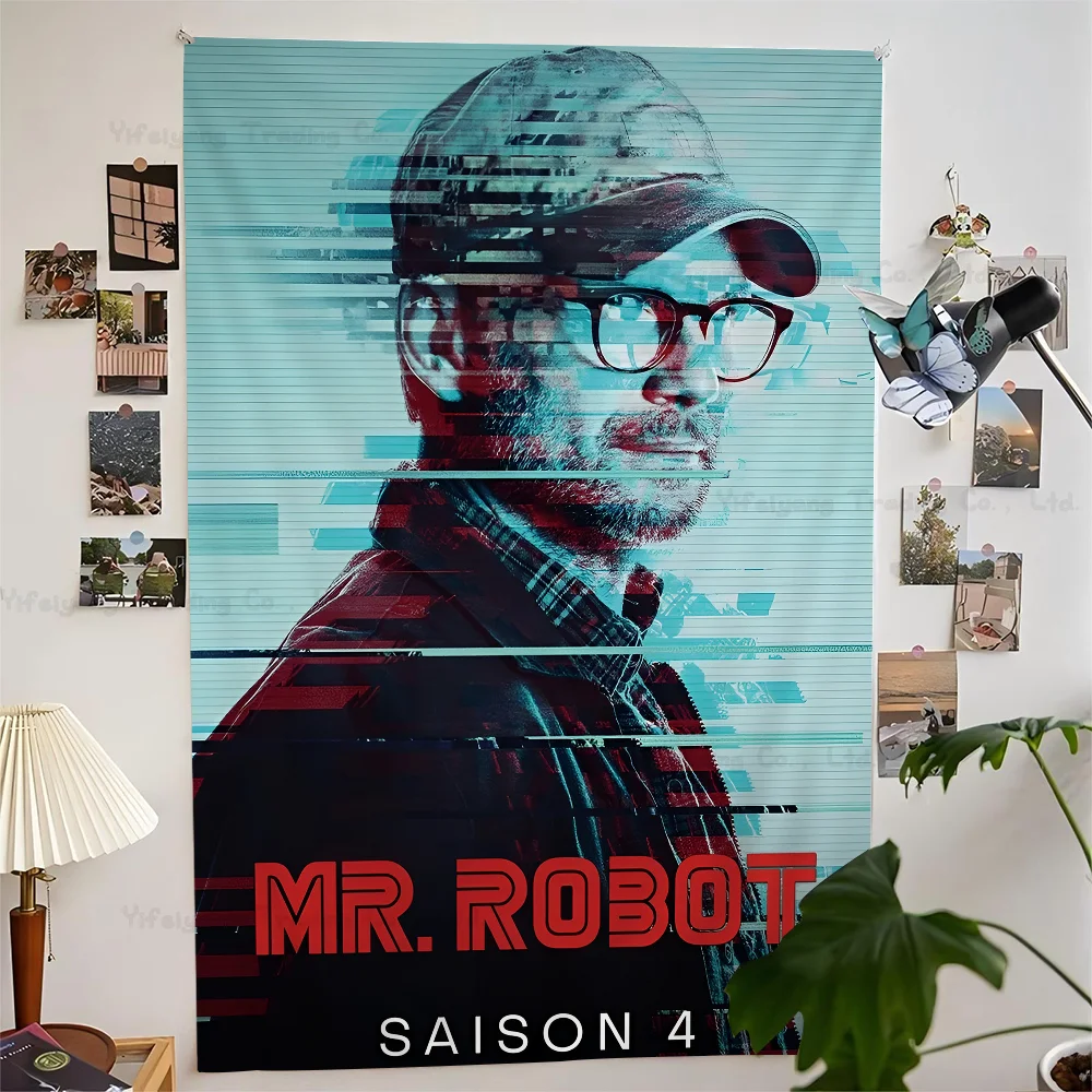 Classic Movie Mr. Robot Anime Tapestry Indian Buddha Wall Decoration Witchcraft Bohemian Hippie Wall Hanging Sheets