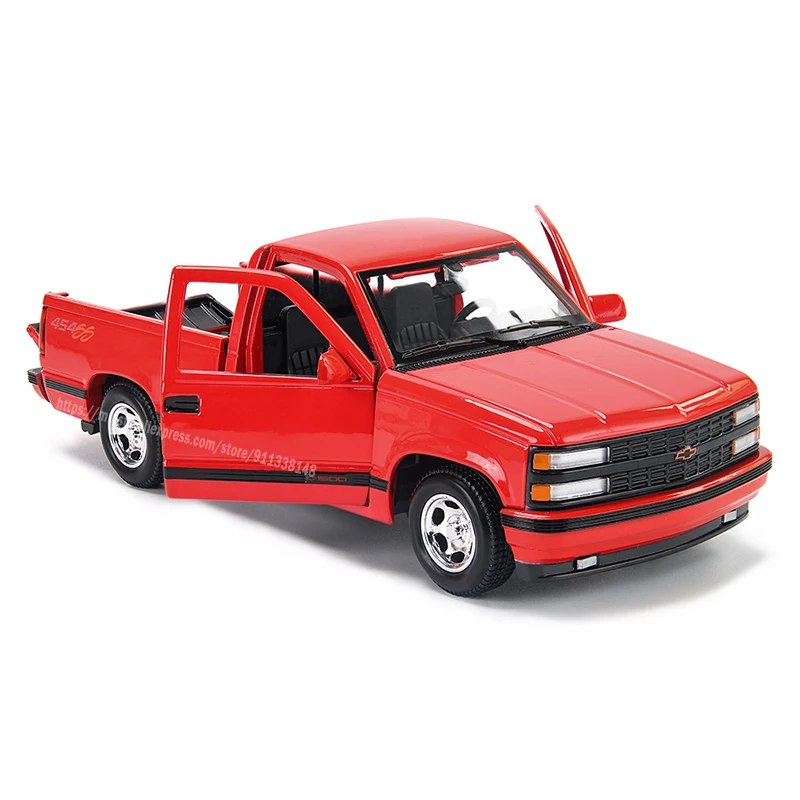 Maisto 1:24 New style 1993 454 SS Pick-up Red Highly-detailed die-cast precision model car Model collection gift