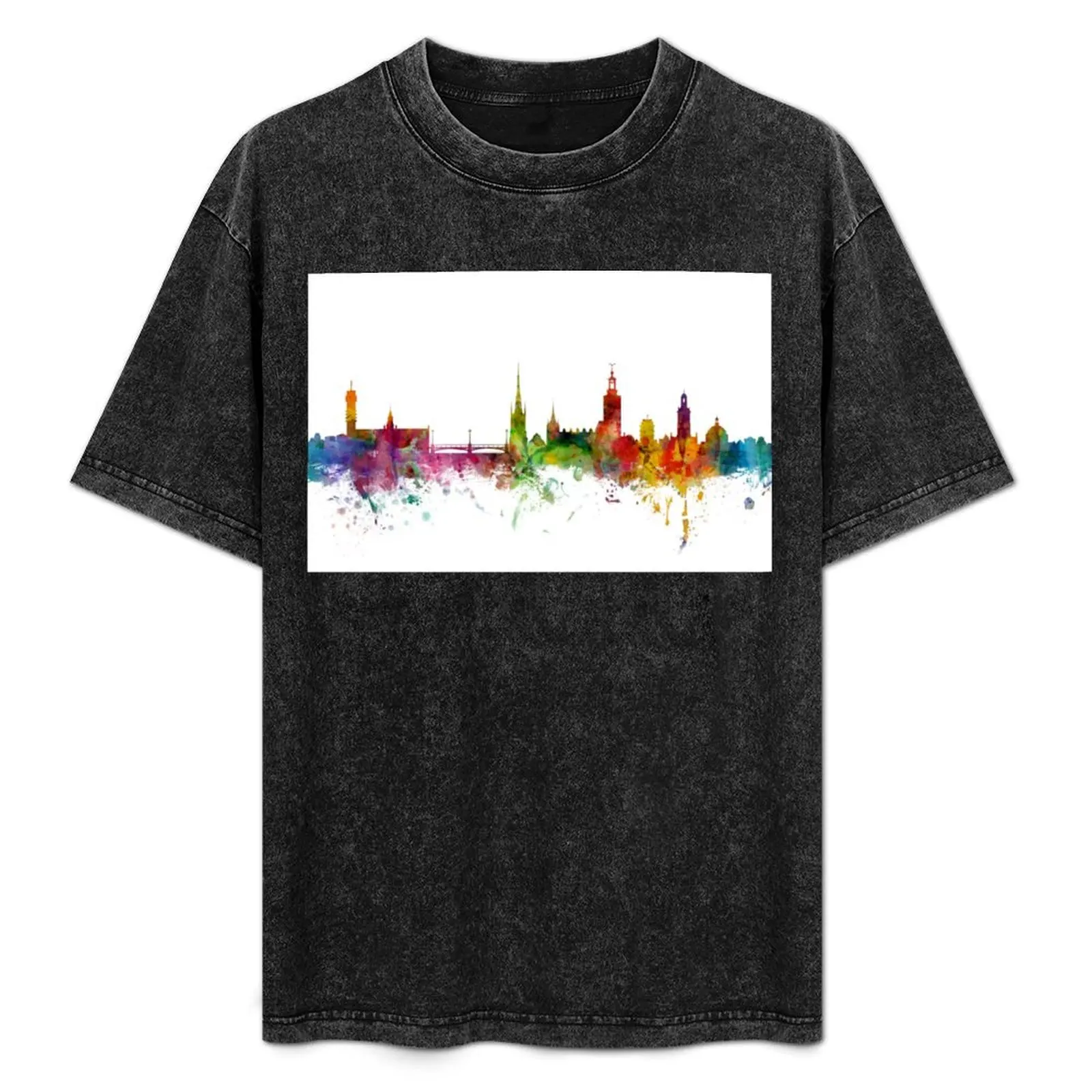 Stockholm Sweden Skyline T-Shirt Funny t-shirts new gifts and t-shirts graphic t shirt vintage t shirts for men cotton