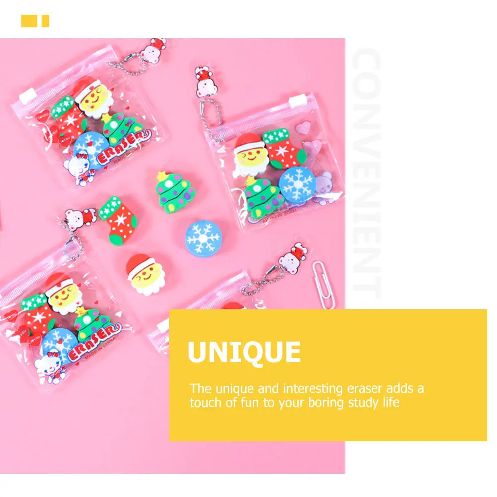 40 قطعة شجرة عيد الميلاد قلم رصاص صغير للأطفال الطلاب مقاومة للاهتراء إمدادات المدرسة المحمولة طالب الملحقات متعددة الوظائف