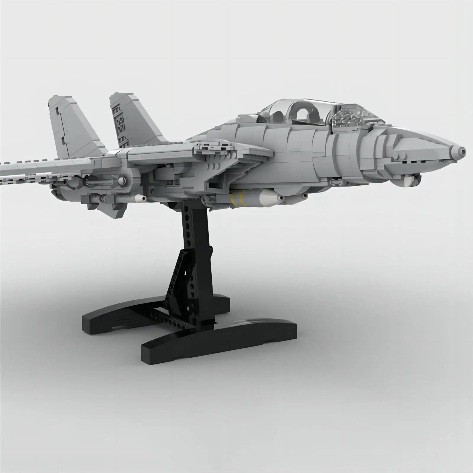 MOC building block 121573 Military F14 Tomcat stealth fighter 1/48 Assembled toy (including bracket)