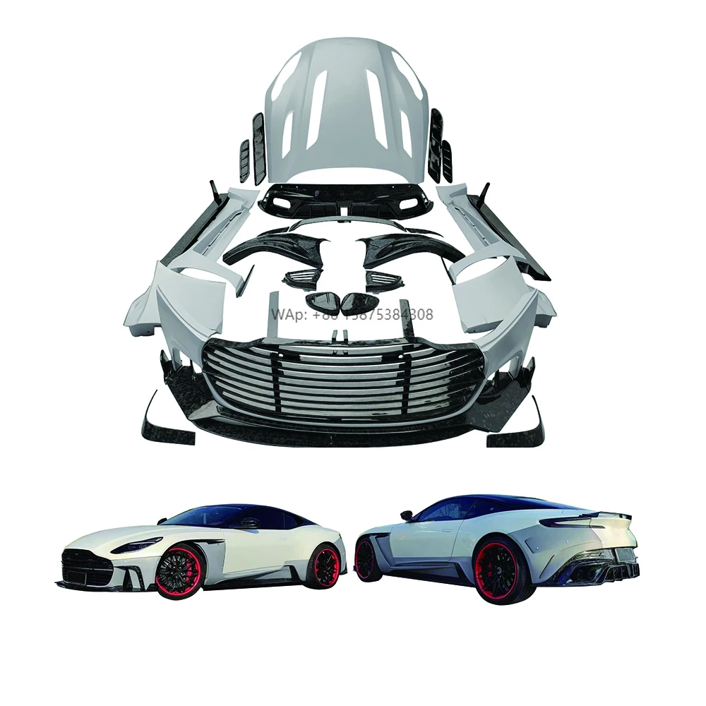 Top Quality M-Style Body Kit for Aston Martin DB11 Front Rear Bumper Engine Hood Side Skirts Fender wings Grills Bodykit