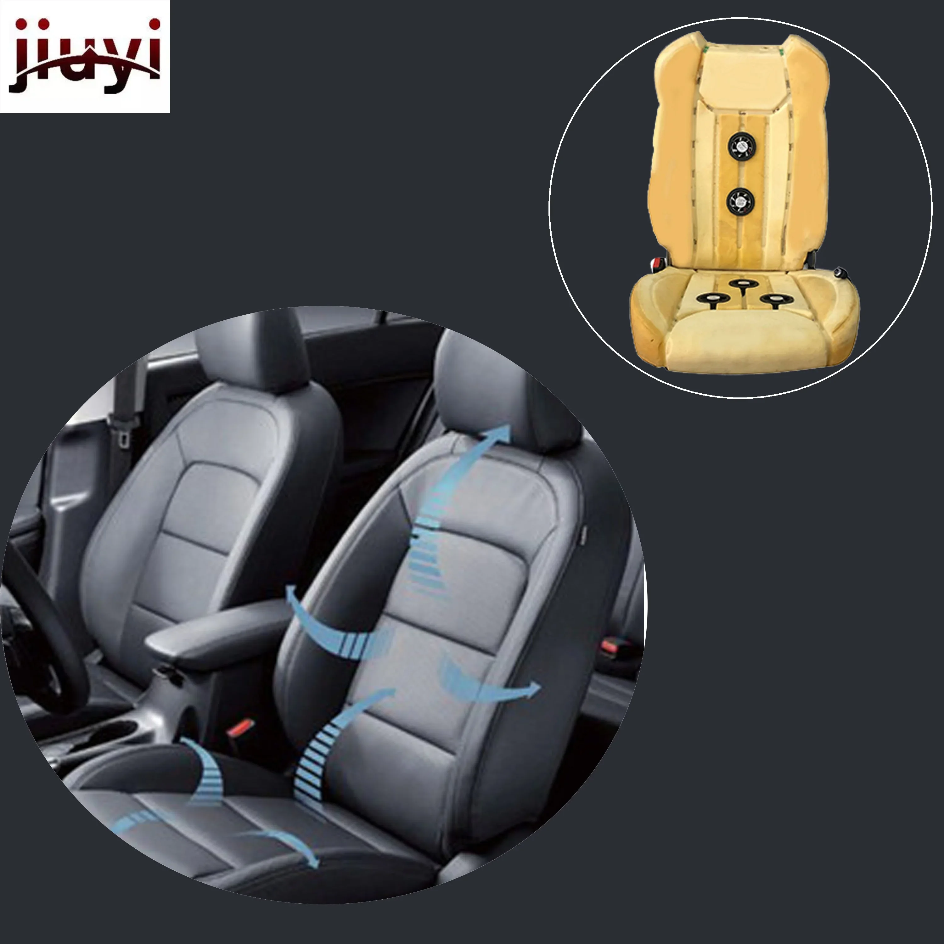 

Ventilated and heated car seats with semiconductor
