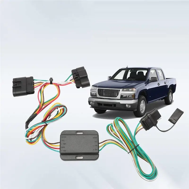 4 Way Trailer Wiring Harness Flat Output Suitable For Colorado Canyon 2004-2012 Isuzu I-280 I-290 I-350 I-370 2006-2008, 55510