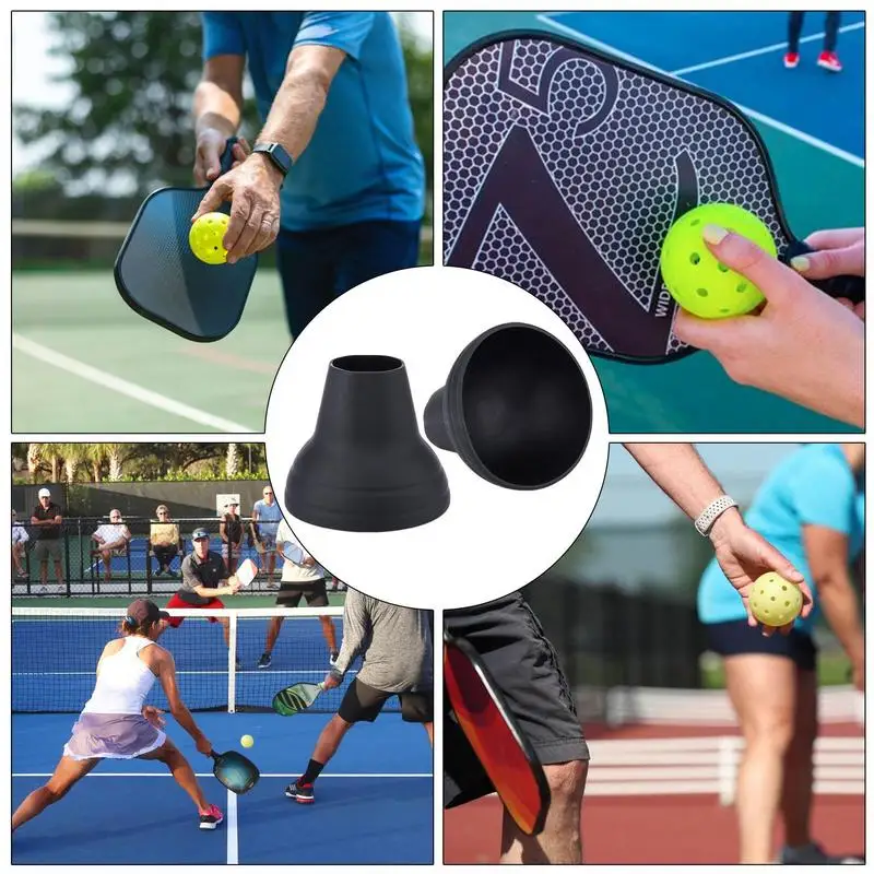 Pickleball Picker 2 Stuks Rubber Pickleball Pick-Up Tool Gemakkelijk Te Bevestigen Aan Pickleball Peddels Zonder Te Buigen Over Pickleball Pick