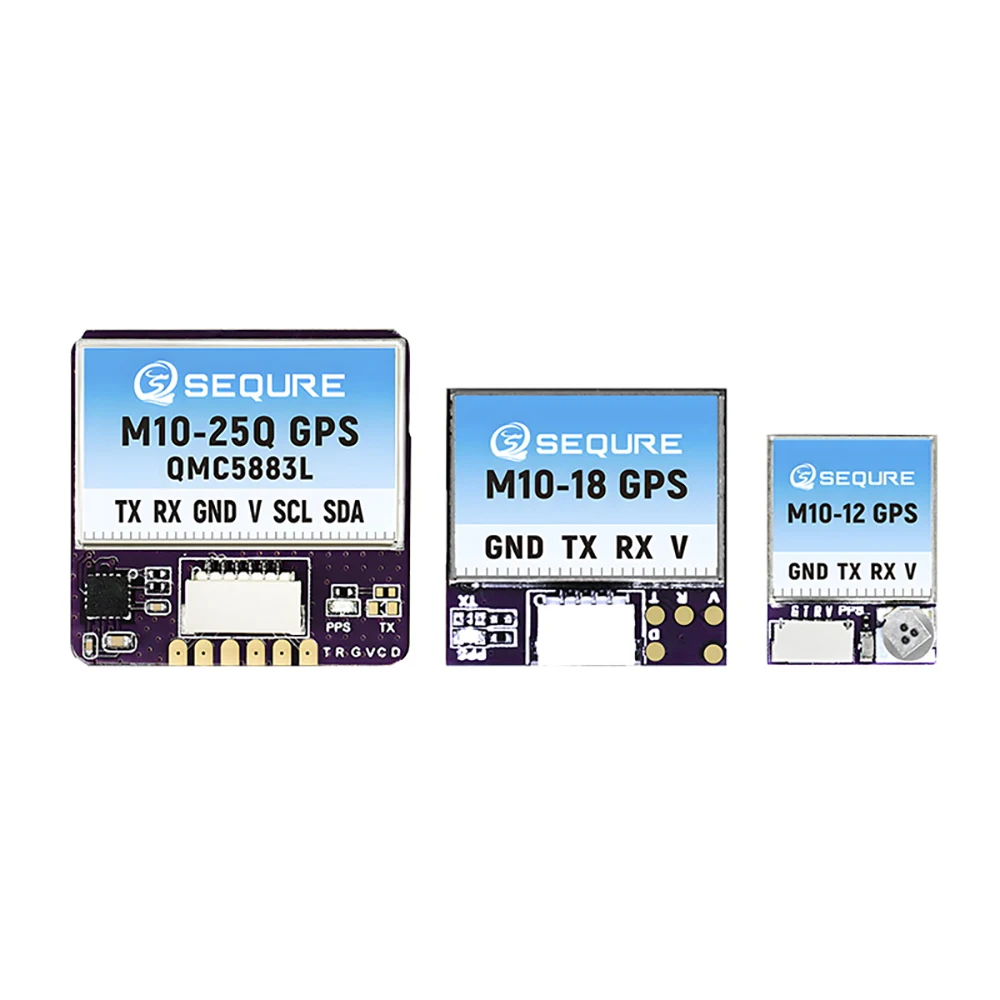 SEQURE M10-12 / M10-18 / M10-25Q M10 GPS Small Size Fast Positioning INVA BF Fixed-wing Racing Drone FPV Return QMC5883L Compass