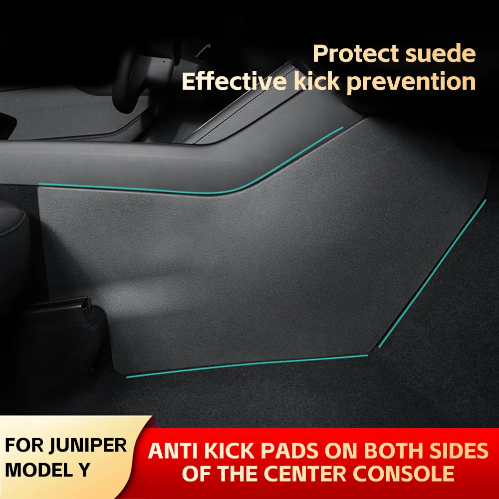 

Car Waterproof And Dustproof Protective Cover Center Console Side Kick Pad For Tesla Model Y Juniper 2025 2026 Car Accessories