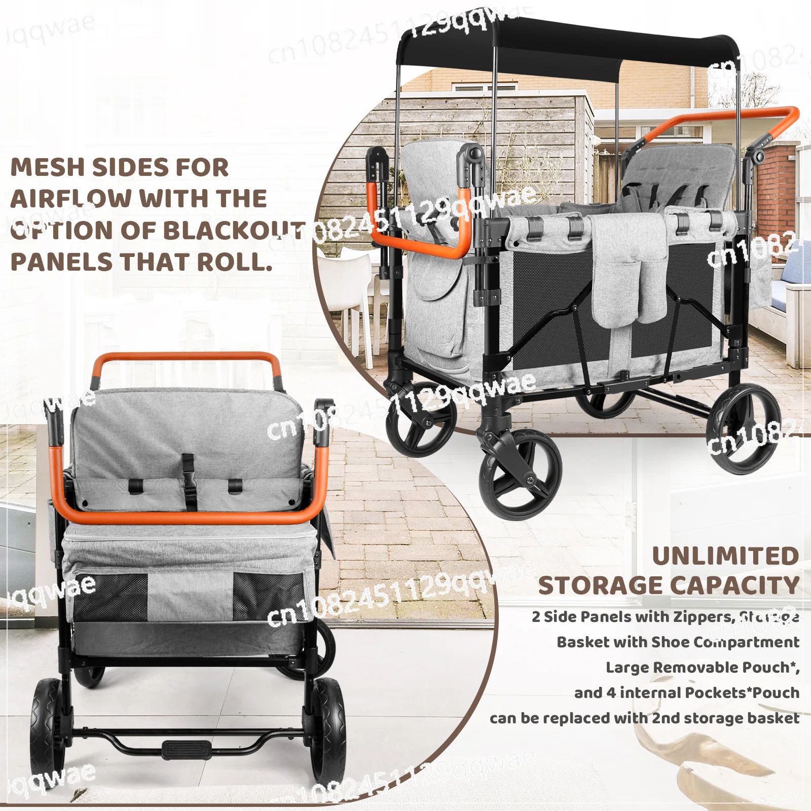 

Складной 4-местный универсал с 5-точечными ремнями безопасности и кемпером для четырех человек, высокого качества.