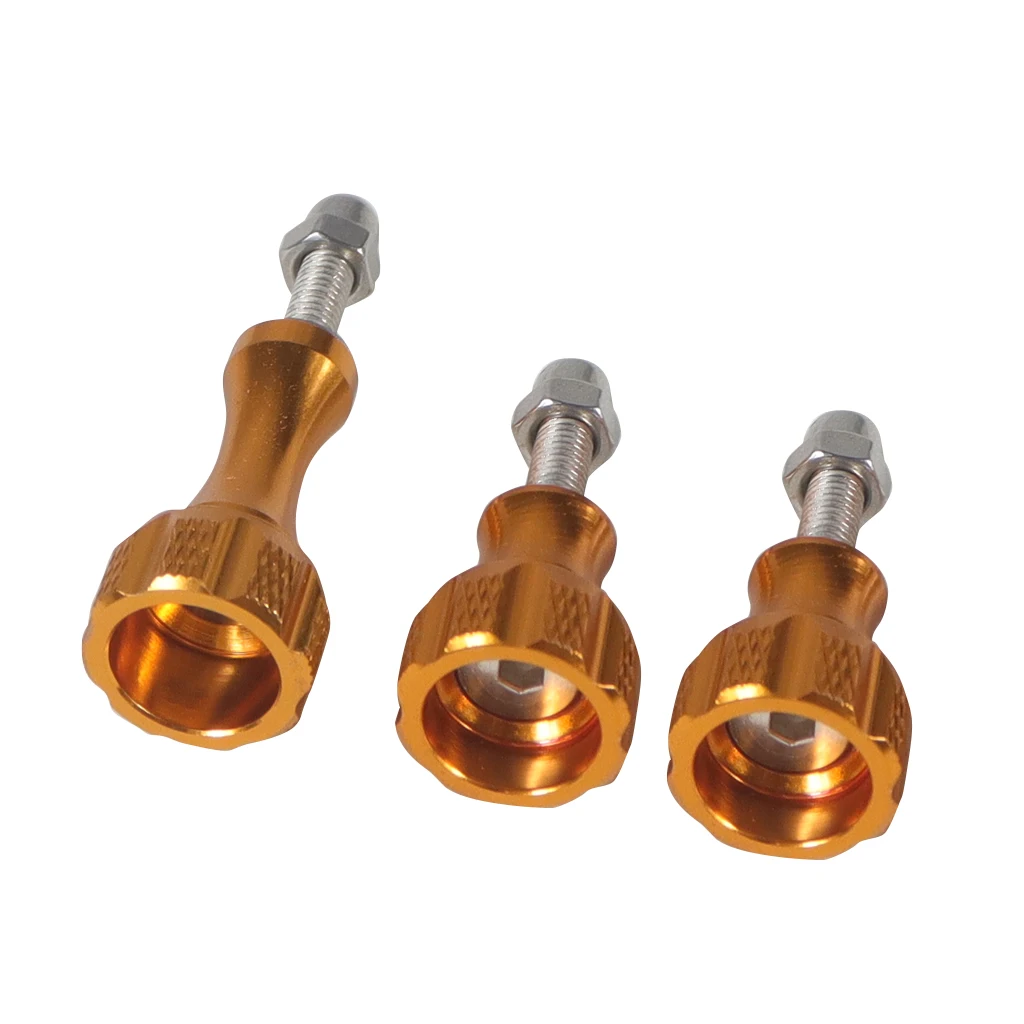 BGNing 1pack von 3pcs 1 Lange + 2 Kurze Bunte CNC Aluminium Bolt Mutter Schraube für GoPro Hero 7 6 5 3 + 4 SJ4000 EKEN YI 2 4K Montieren – Detail 9