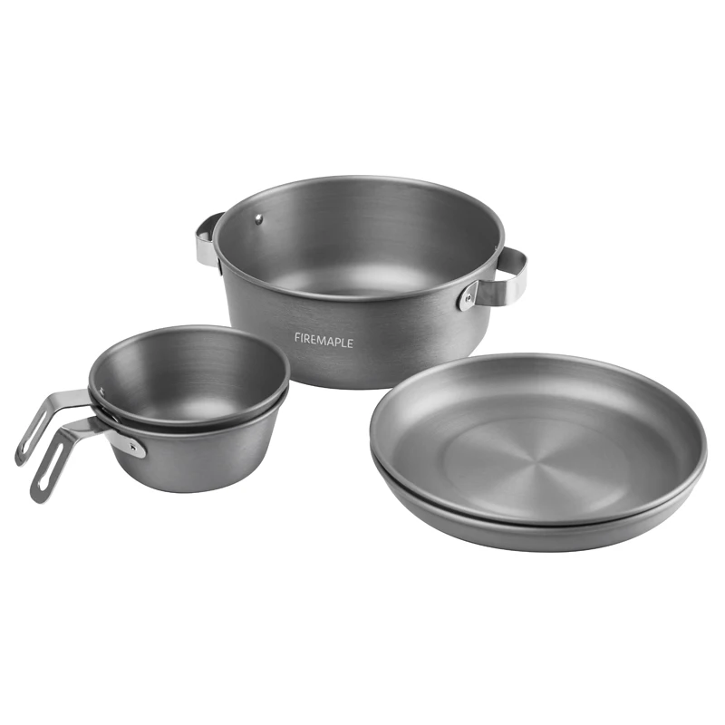 Feuer Ahorn Gourmet Camping Kochgeschirr Set Aluminium Geschirr Kochen Im Freien Topf Platten Sierra Schalen Kit Wandern Picknick