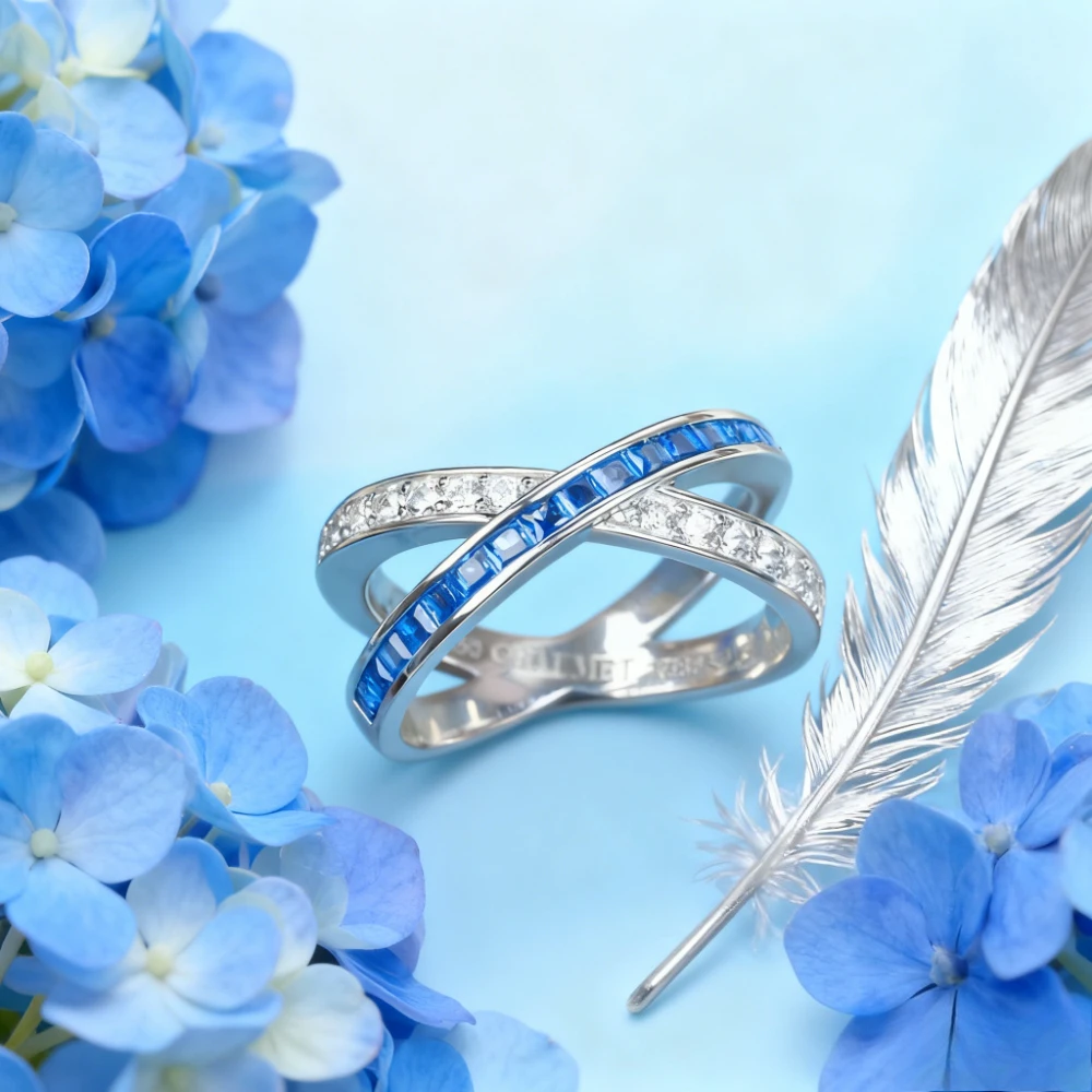 

Модная коллекция 2026, кольцо с крестом и розовым и белым бриллиантом, модные универсальные ювелирные изделия в роскошном стиле