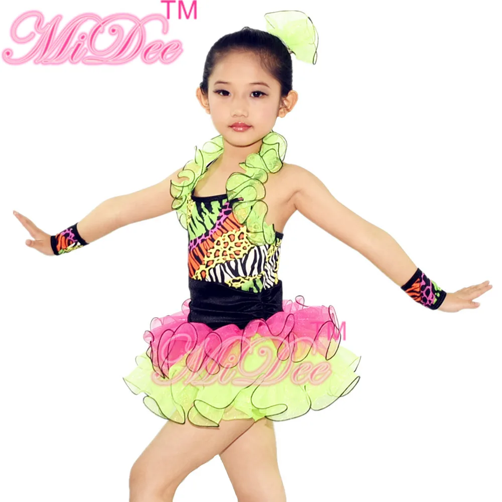 MiDee Tutu Dance Dress Jazz & Tap Dance Costumes For Children Girls