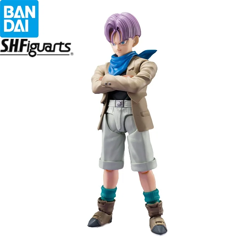 In Stock BANDAI S.H.Figuarts Trunks Dragonball GT 12CM Anime Figure Action Model Collectible Figurals Brinquedos Toys Gift Boy