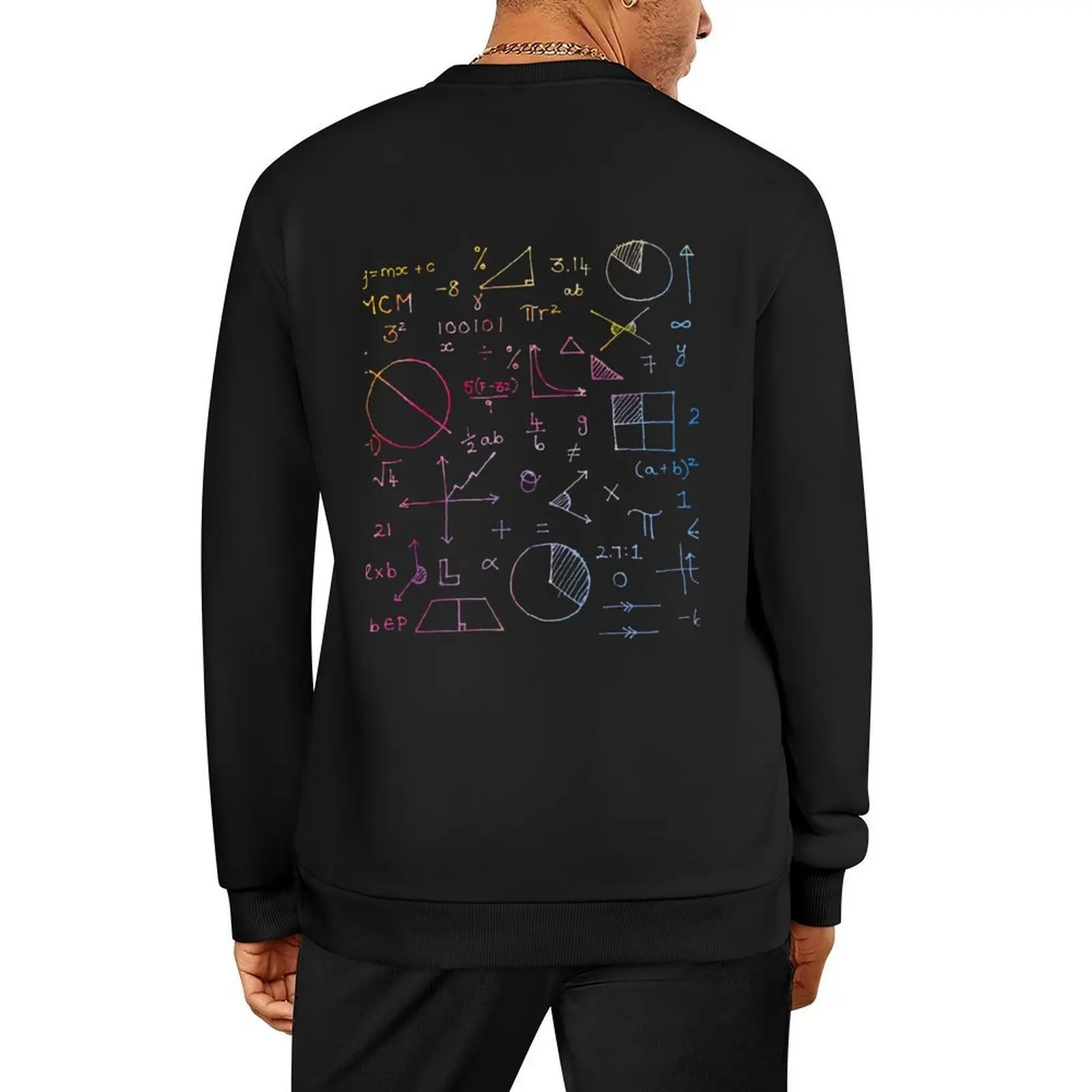 

Math formulae (white) Pullover men's sweat-shirt blouse fashion men men's sweat-shirt set sweatshirt