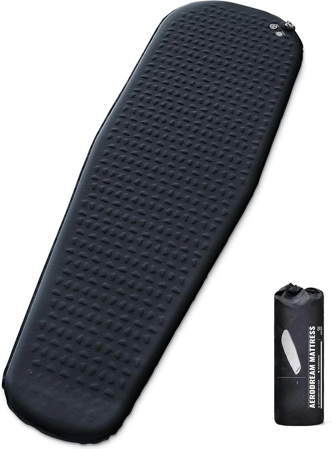 Medium R-Value Foam Self-Inflating Camping Sleeping Pad Lightweight Portable Thermal Air Mat For Backpacking Hiking Tent Cold Weather Outdoor Camping Use