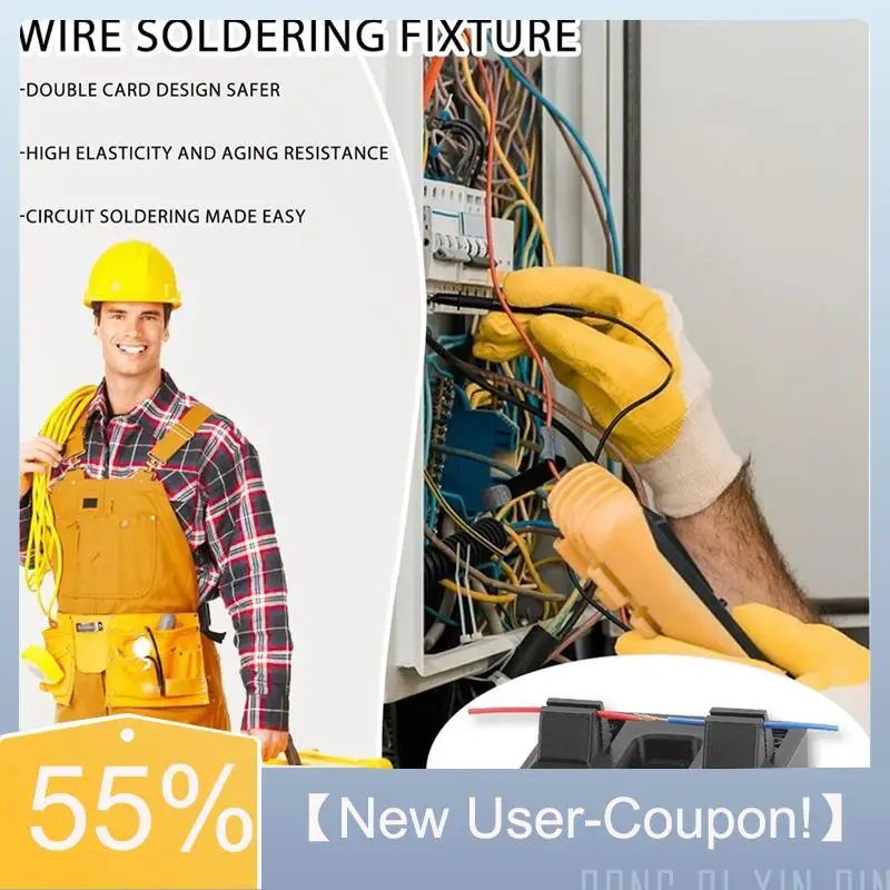 

【Fast Delivery】2PCS Electric Wire Welding Fixture Welding Electrode Holder Lead For MIG, TIG And Spot Welding Welding Electrode