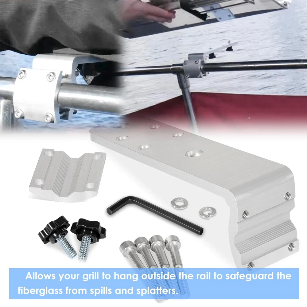 58182 Grill Rail Mount Bracket for Any Kuuma-Style BBQ Grill Replacement for Kuuma 58182 Show N' Go Grill Rail Mount