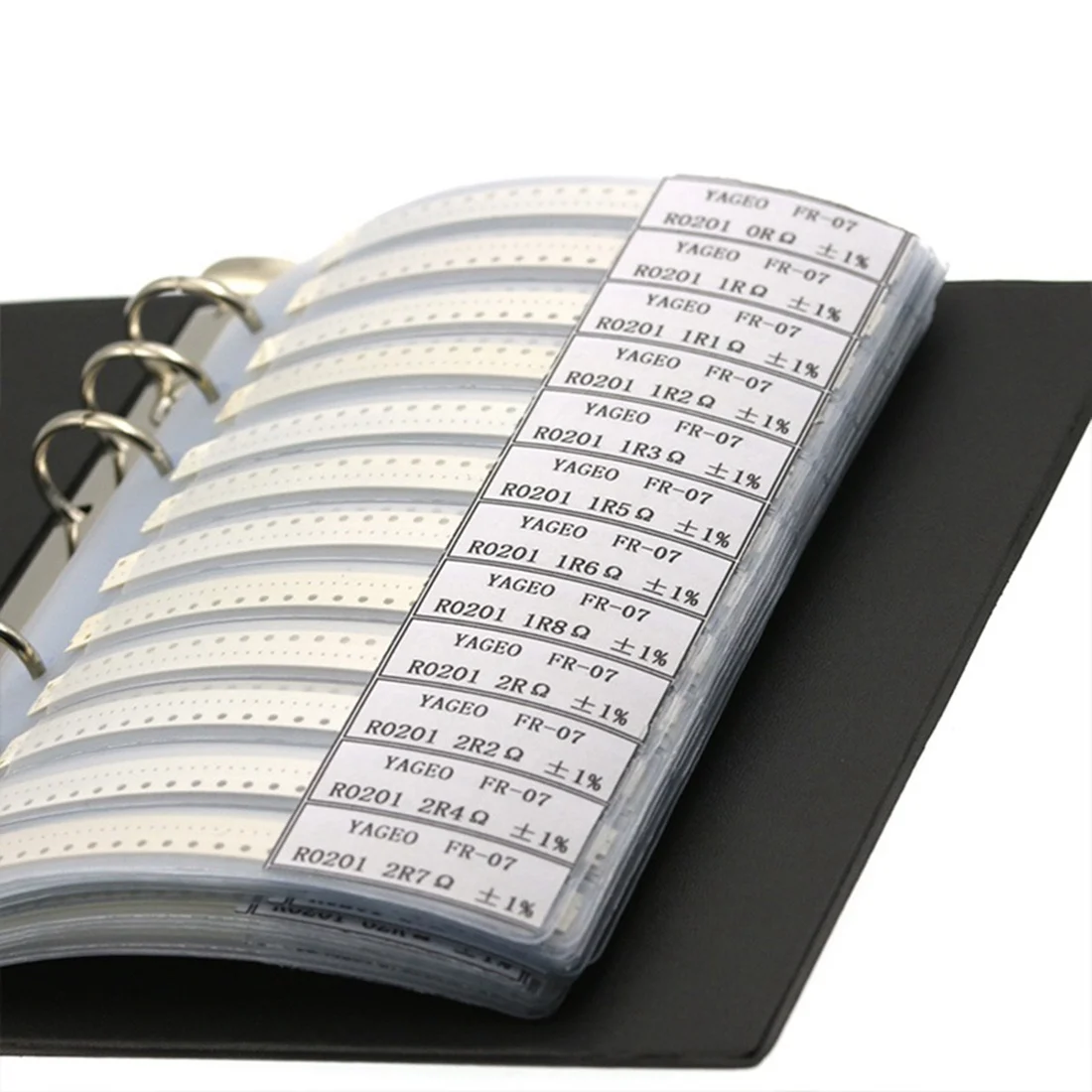 8500PCS Capacitance Sample Book, 170 Value All Series SMD Ohm Capacitor, 1% SMD Resistor Sample Book Assorted Kit-AU47