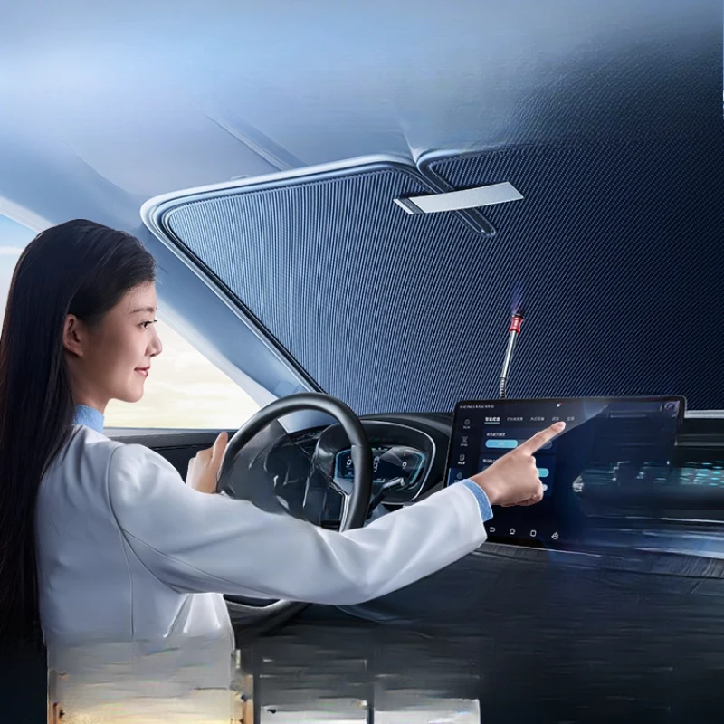 

Car sunscreen heat insulation sunshade front parachute pro