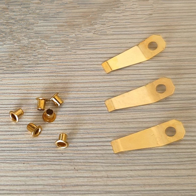 Golden Metal Sheet Cam Spring Sheet Plate Rivets For Zippo Zorro Kerosene Lighter Repair Service Replacement Inner Spare Parts