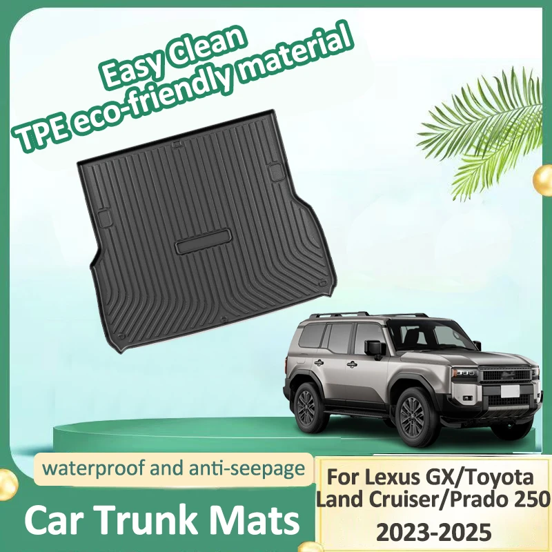 

Car Trunk Mat For Toyota Land Cruiser Prado 250 Lexus GX J250 2023 2024 2025 Carpet Cargo Liner TPE Storage Pad Car Accessories