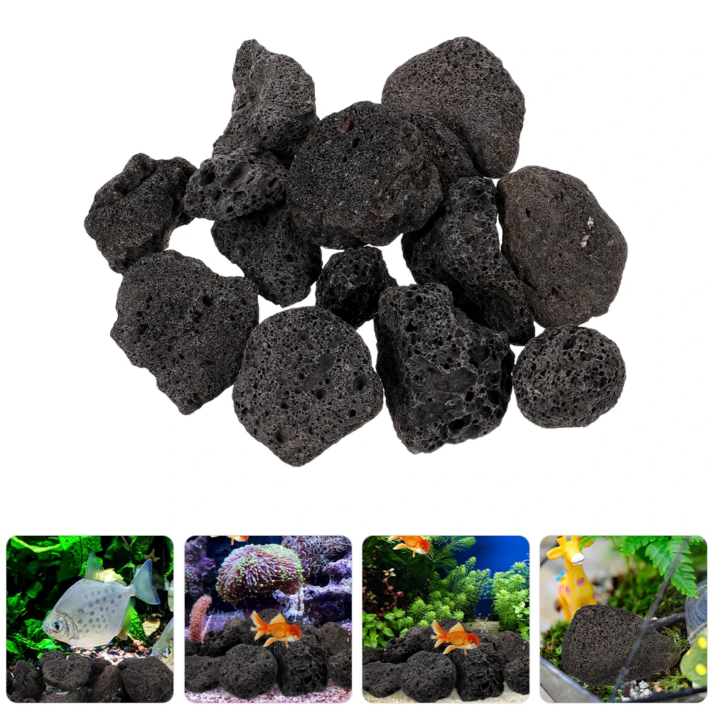 

Volcanic Stone Landscaping Aquarium Volcano Ornament Potted Plant Fish Tank Gravel