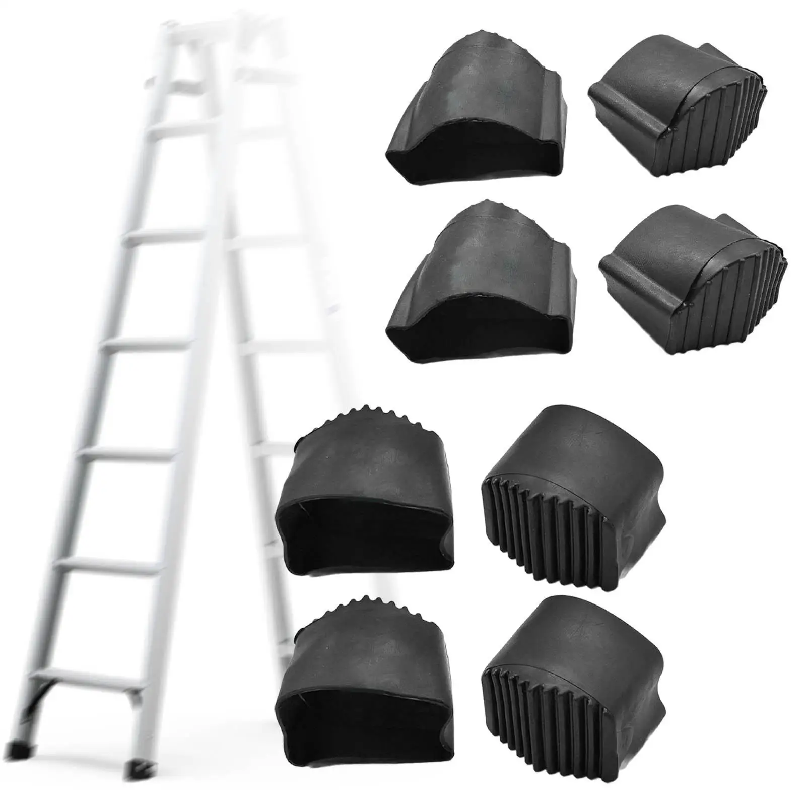 

4Pcs Extension Ladder Covers Mat Square End Cover for Foot Cover Fitness Gym