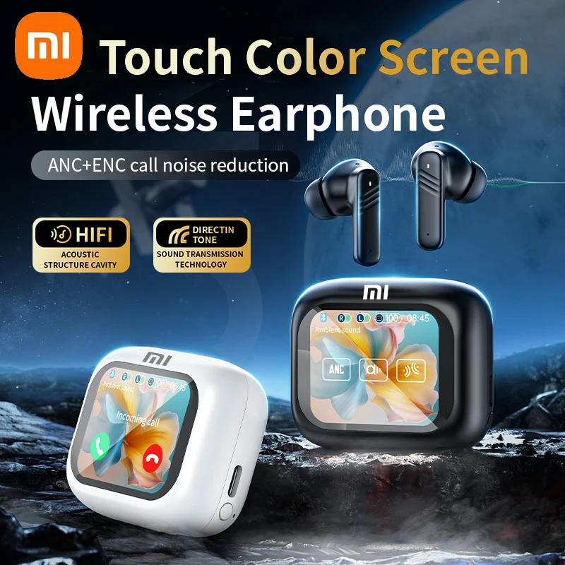 

XIAOMI Wireless Earbud With Touch Screen In-Ear Earphone ANC Noise Cancellation Long Battery ENC Mic Compatible With IOS Android