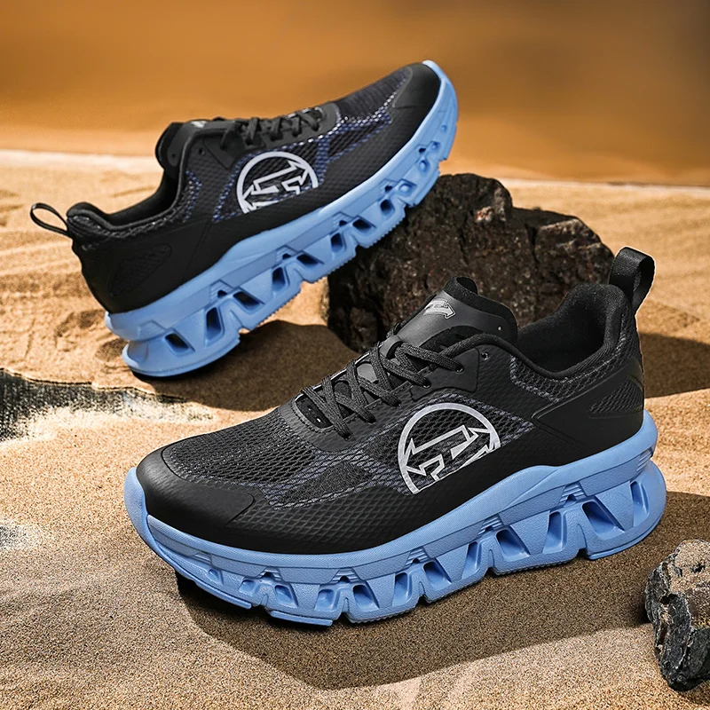 

Новые мужские модные кроссовки на шнуровке, дышащие кроссовки, повседневные лоферы для бега, брендовые удобные кроссовки для прогулок на открытом воздухе и отдыха