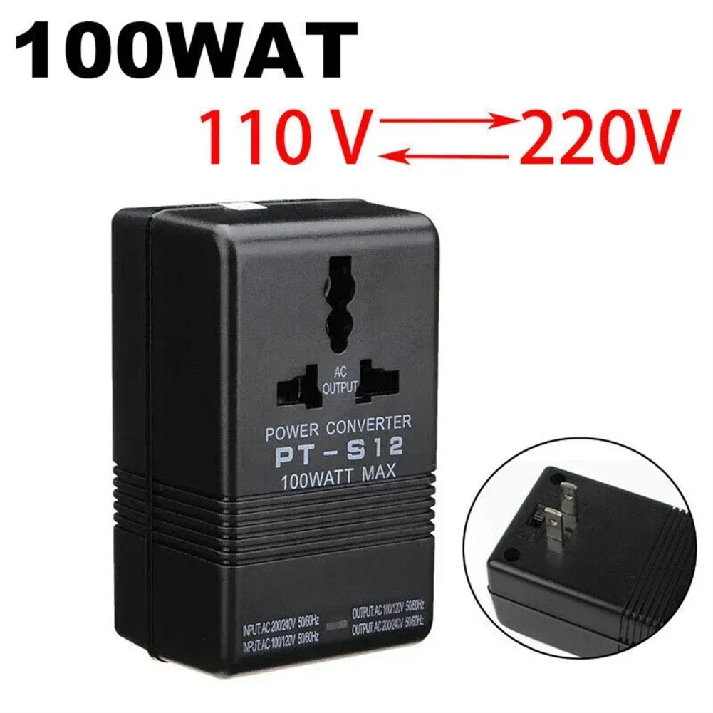 100W Power Converter 55-60HZ Power Converter For 110/120V To 220/240V 220/240V To 110/120V For Coffee Cup Warmers Coffee Pots