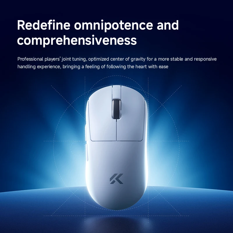 MCHOSE A7 V2 Ultra Gaming Mouse PAW3950 TI Sensor Dual 8000Hz 20000fps 42000DPI 750IPS Imported Super Glide Glass Coating CSGO