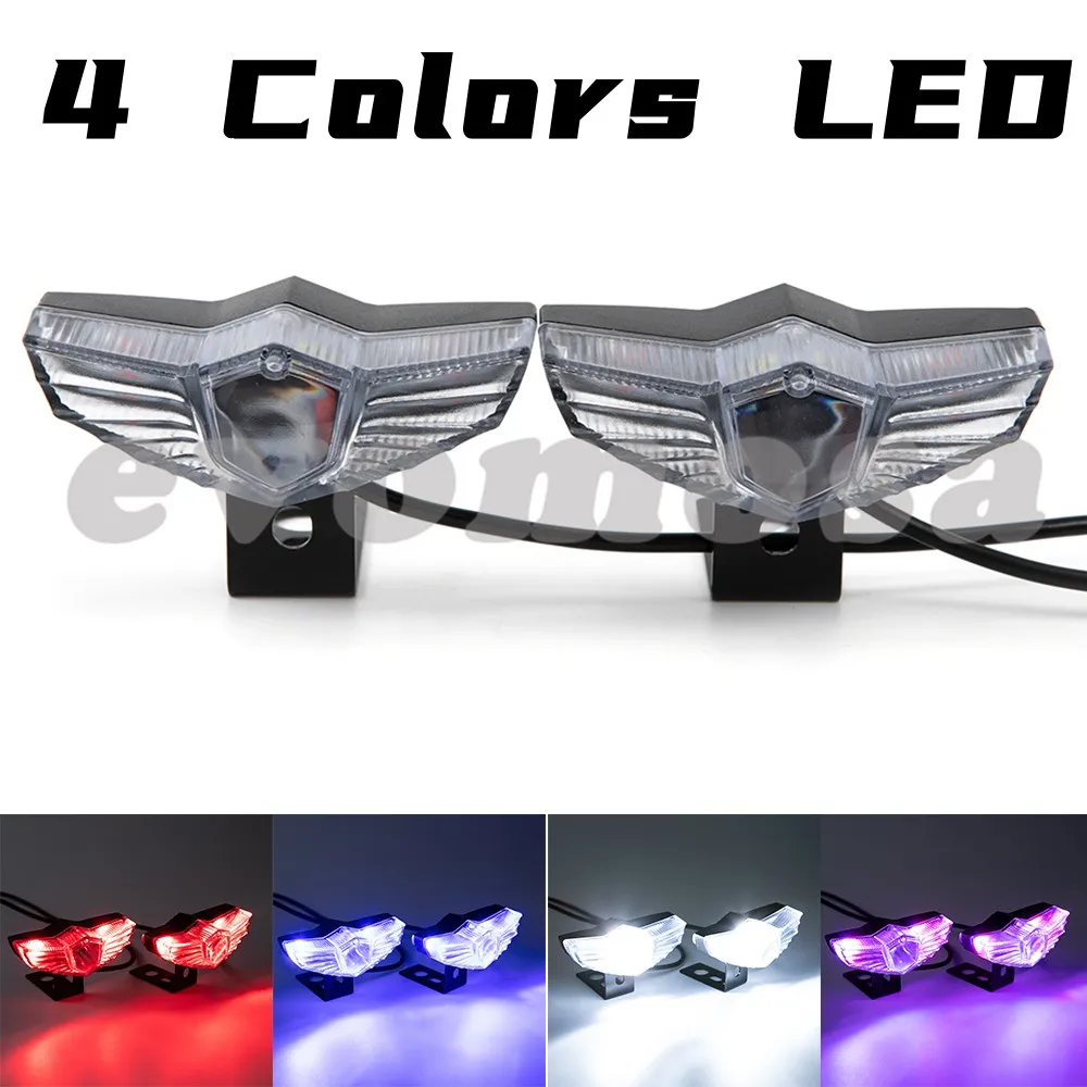 2pcs Motorcycle Led Light 4 Colors Turn Signal Light Decorative Light Modification Waterproof Flashing Moto Bike Super Bright