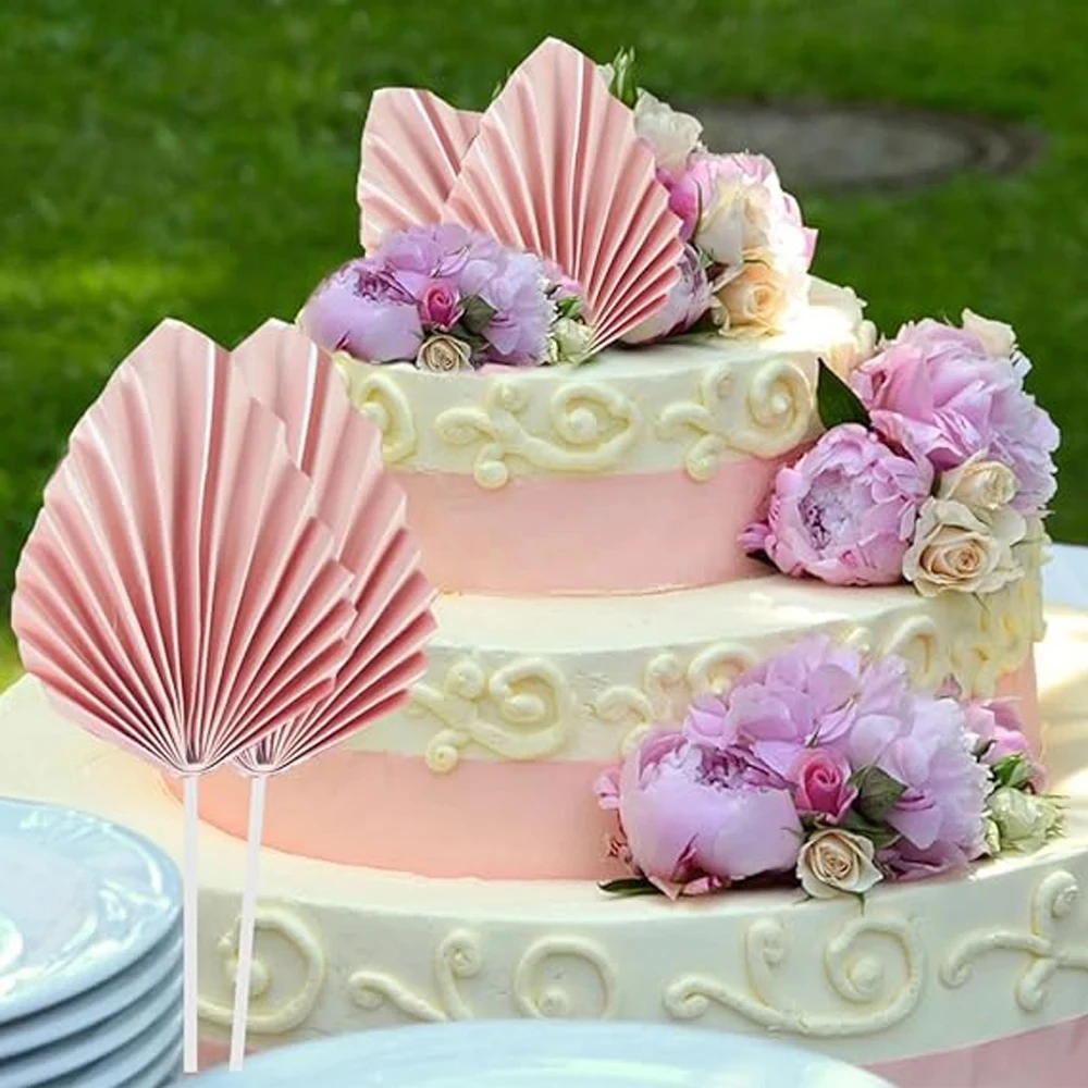 6 stücke Palm Speer Kuchen Topper Alles Gute Zum Geburtstag Palm Blatt Dekoration Kuchen Dekorieren Hochzeit Backen Dessert Tisch Party Gefälligkeiten – Detail 5