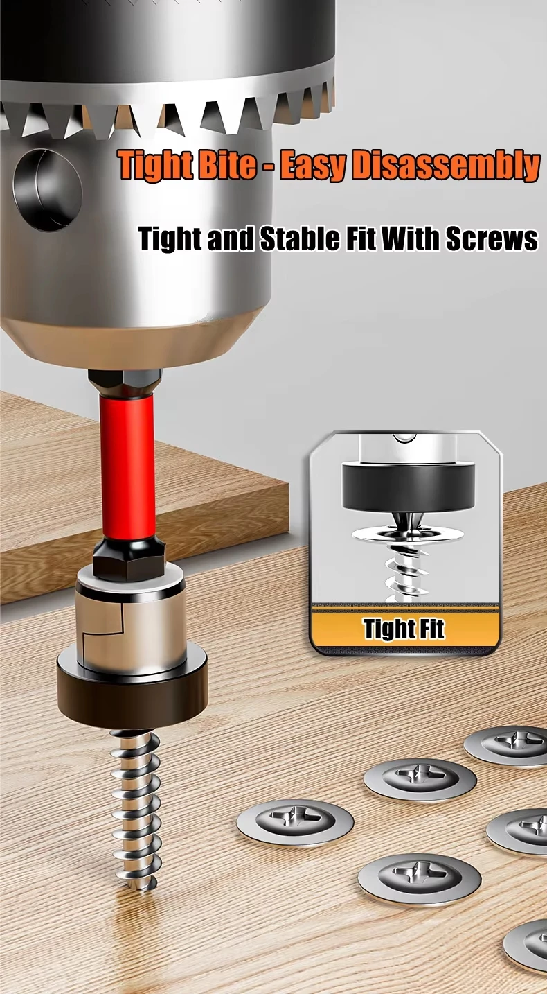 Magnetische Positionierung Schraubendreher-Bits für Trockenbauschrauben Lokalisierungs-Bitkopf für Gipskartonplatten präzise Bohrwerkzeuge perfekt für Bau-, Montage- und DIY-Projekte – Detail 4
