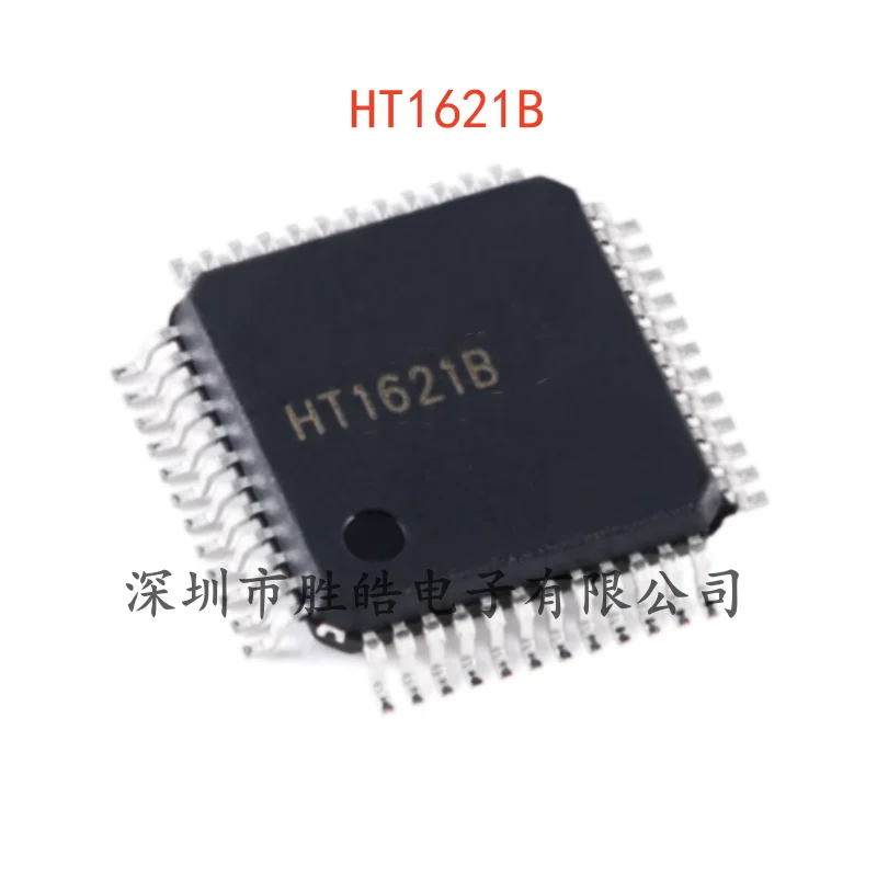 (10PCS)  NEW  HT1621B   HT1621   Ram Mapped 32 * 4LCD Controller Chip    I/O MCU    LQFP-48   HT1621B  Integrated Circuit