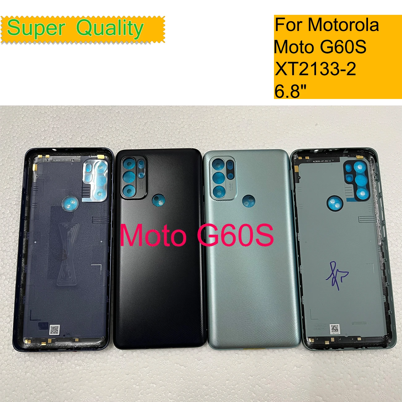 10Pcs/Lot For Motorola Moto G60S Housing Battery Back Cover Case Rear Door Chassis Shell